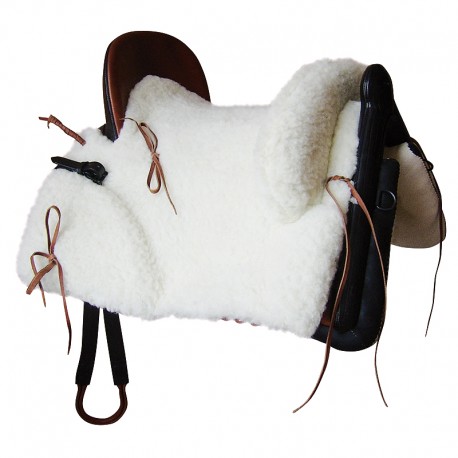 Silla de Montar Vaquera Mixta Completa Borrego Sintético