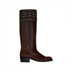 Bota Corazón Señora Ternera Oscura